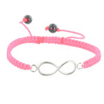 Les poulettes bijoux - bracelet argent 925 infini lien tr�ss� - classics - rose