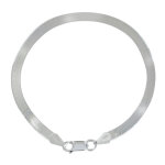 Les poulettes bijoux - bracelet argent 925 mailles serpent plates