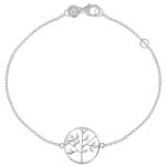 Les poulettes bijoux bracelet argent 925 rhodi� arbre de vie