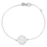 Les poulettes bijoux - bracelet argent fleur de lotus