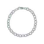 Les poulettes bijoux - bracelet argent gourmette - petit mod�le