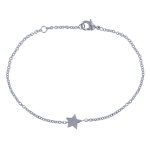 Les poulettes bijoux bracelet argent petite etoile