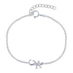 Les poulettes bijoux - bracelet argent petite salamandre