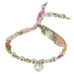 Les poulettes bijoux - bracelet liberty perles et m�daille etoile en argent - classi