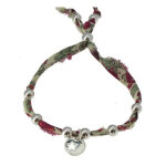 Les poulettes bijoux - bracelet liberty perles et m�daille etoile en argent - classi