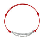 Les poulettes bijoux - bracelet lien argent trois cha�nettes - classics