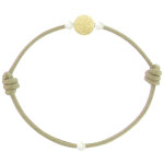 Les poulettes bijoux - bracelet la perle en or 18 k diamant�e des poulettes - classi