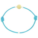 Les poulettes bijoux - bracelet la perle en or 18 k diamant�e des poulettes - colors