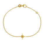 Les poulettes bijoux - bracelet plaqu� or etoile polaire