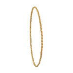 Les poulettes bijoux - bracelet plaqu� or jonc torsad� tr�s fin rond 6, 4cm