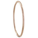 Les poulettes bijoux - bracelet plaqu� or rose jonc fin rond