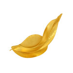 Les poulettes bijoux - broche laiton dor� feuille