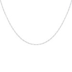 Les poulettes bijoux - chaine en argent 925 1, 4mm maille figaro