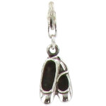 Les poulettes bijoux - charms argent 925 - ballerines de danse - argent