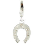 Les poulettes bijoux - charms argent 925 - fer � cheval argent