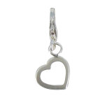 Les poulettes bijoux - charms argent 925 petit coeur evid�