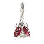 Les poulettes bijoux - charms argent amour de coccinelle