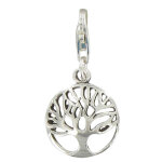 Les poulettes bijoux - charms argent m�daille arbre de vie