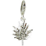 Les poulettes bijoux - charms bracelet feuille d' erable argent 925