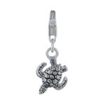 Les poulettes bijoux - charms bracelet tortue des galapagos - argent 925