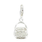 Les poulettes bijoux - charms sac � main en argent