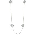 Les poulettes bijoux - collier argent 4 arabesques ronde