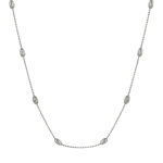 Les poulettes bijoux - collier argent chaine billes et graines