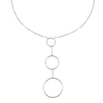 Les poulettes bijoux - collier argent trois anneaux