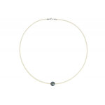 Les poulettes bijoux - collier la perle noire des poulettes - classics - beige clair