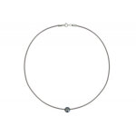 Les poulettes bijoux - collier la perle noire des poulettes - classics - gris