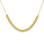 Les poulettes bijoux collier plaqu� or laurier