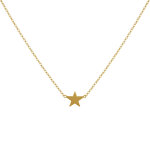 Les poulettes bijoux - collier plaqu� or petite etoile