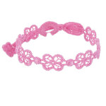 Les poulettes bijoux - cruciani bracelet dentelle happy rose b�b�