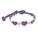 Les poulettes bijoux - cruciani bracelet dentelle heartbeat et hemisph�re argent