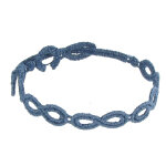 Les poulettes bijoux - cruciani bracelet dentelle infini acier