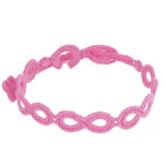 Les poulettes bijoux - cruciani bracelet dentelle infini rose b�b�