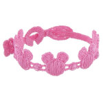 Les poulettes bijoux - cruciani bracelet enfant dentelle souris rose b�b�