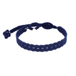 Les poulettes bijoux - cruciani bracelet homme dentelle prosp�rit� bleu navy