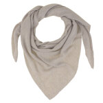 Les poulettes bijoux - echarpe 100% cachemire 2 fils triangle classics - gris clair