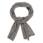 Les poulettes bijoux - echarpe 100% cachemire classics - gris