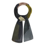 Les poulettes bijoux - echarpe 100% laine vert rose bleu