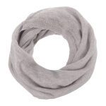 Les poulettes bijoux - echarpe tube 100% cachemire 2 fils classics - gris clair