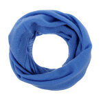 Les poulettes bijoux - echarpe tube 100% cachemire 2 fils classics - bleu ciel