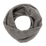 Les poulettes bijoux - echarpe tube 100% cachemire 2 fils classics - gris