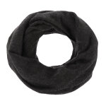 Les poulettes bijoux - echarpe tube 100% cachemire 2 fils classics - noir