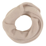 Les poulettes bijoux - echarpe tube 100% cachemire 4 fils volume classics - beige