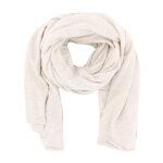 Les poulettes bijoux - etole 100 % cachemire 2 fils classics - blanc