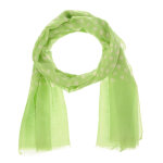 Les poulettes bijoux - foulard 100% laine pois colors prairie