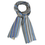 Les poulettes bijoux - foulard laine et soie rayures classics