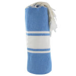 Les poulettes bijoux - fouta drap plage et hammam coton couleur bleu dur